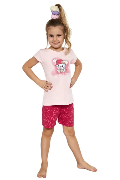 Dívčí pyžamo J431 - Cornette (růžová)