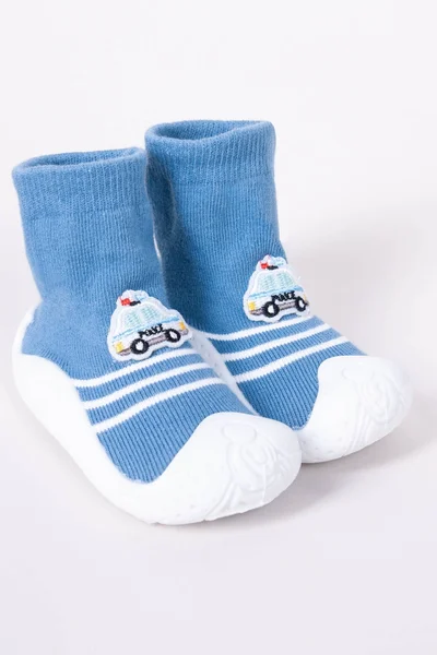 Modré dětské protiskluzové ponožky Yoclub