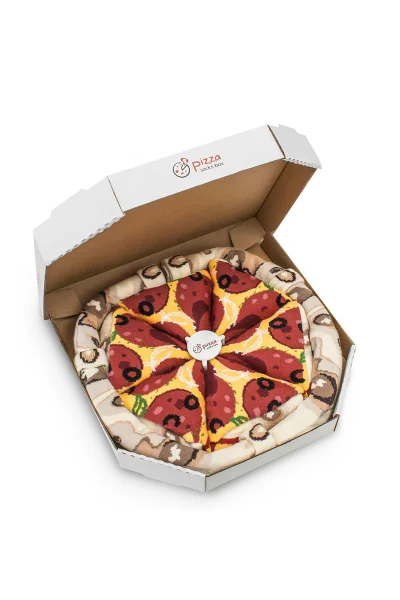 Dámské Kesi Ponožky Pizza Pepperoni - 4 páry v krabici