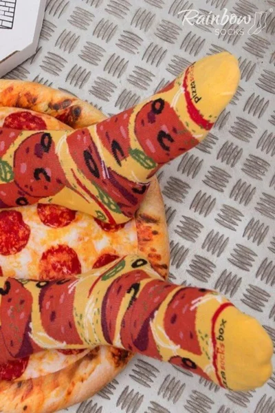 Dámské Kesi Ponožky Pizza Pepperoni - 4 páry v krabici