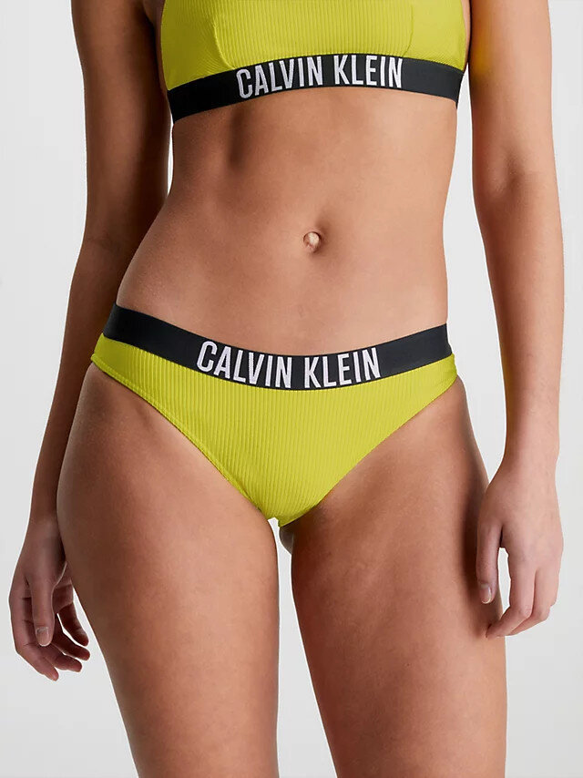 Žluté dámské bikiny kalhotky Calvin Klein, S i10_P61591_2:92_