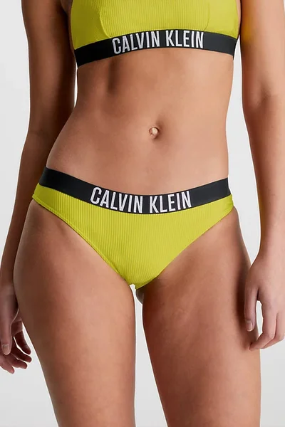 Žluté dámské bikiny kalhotky Calvin Klein