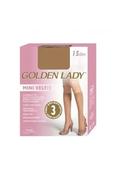 Dámské tenké podkolenky Golden Lady Mini Vely 3 páry