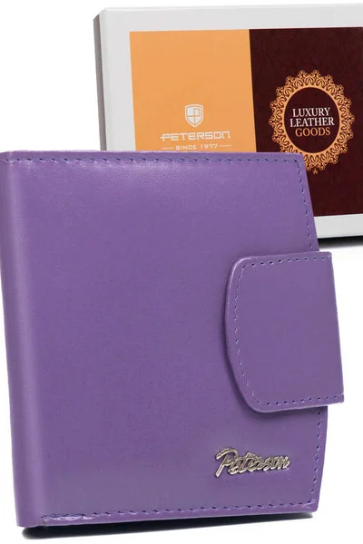 Lila dámská kožená peněženka FPrice