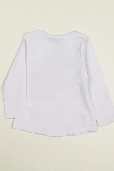 Dívčí bílé tričko v bílé barvě s potiskem FPrice