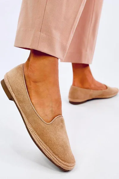 Elegance Espadrilky Inello - Dámské Semišové Baleríny