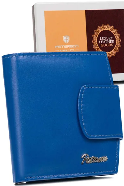 Modrá dámská kožená peněženka FPrice