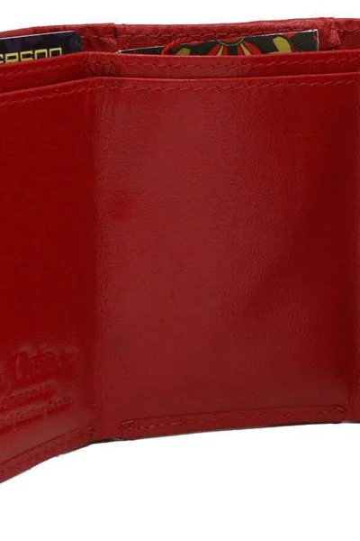 Červená dámská peněženka z kůže FPrice