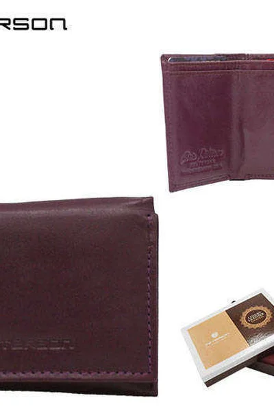 Dámská kožená peněženka v tmavě fialové barvě FPrice