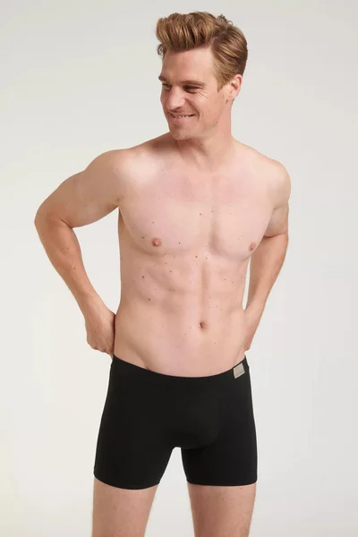 Pánské boxerky GO Natural Short - BLACK - Sloggi