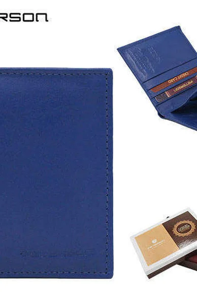Menší modrá dámská peněženka z přírodní kůže FPrice