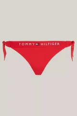 Červené bikiny dámské kalhotky na zavazování Tommy Hilfiger