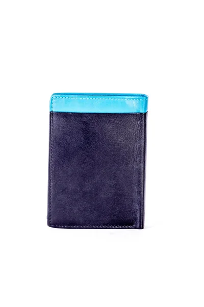 Pánská černo-modrá kožená peněženka FPrice