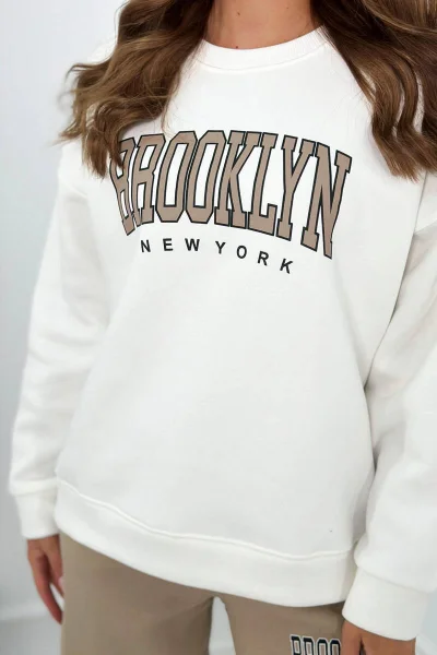 Zateplená souprava Brooklyn světle béžová Kesi