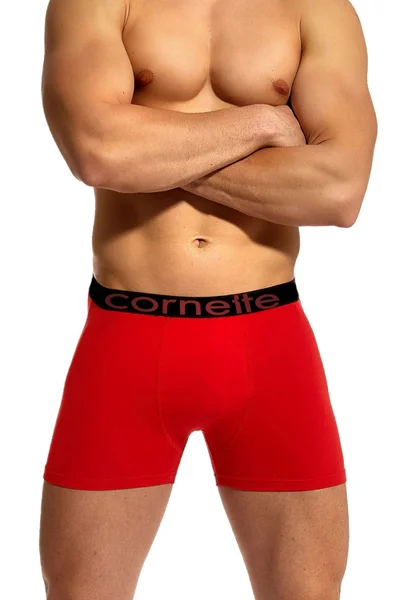 Pánské červené boxerky Comfort Fit - Cornette