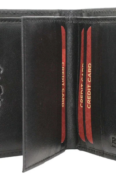 Dámská černá peněženka z přírodní kůže FPrice