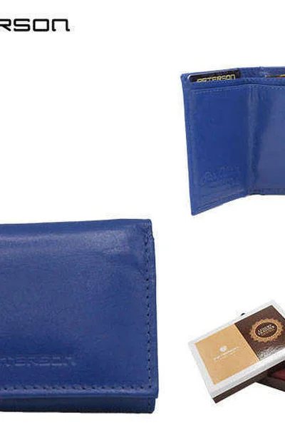 Lesklá dámská modrá peněženka FPrice