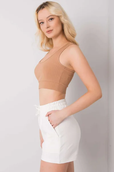 Dámský RUE PARIS Camel crop top FPrice