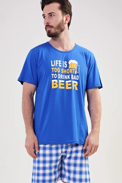Pánské pyžamo kraťasy Life is beer Gazzaz