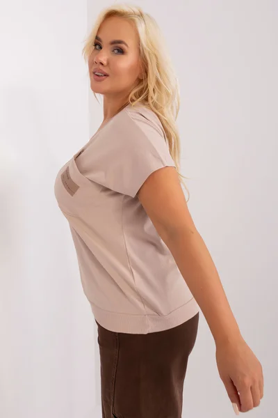 Tělové dámské V-neck tričko FPrice
