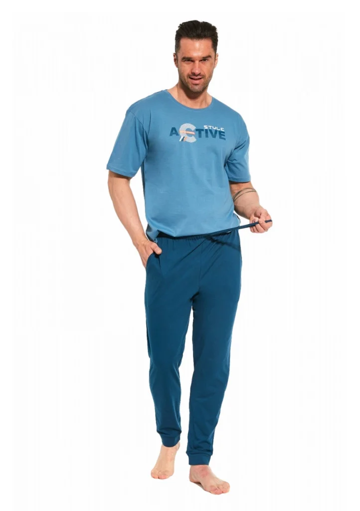 Pánské pyžamo Cornette K224 Active2 (Sv. modrá)