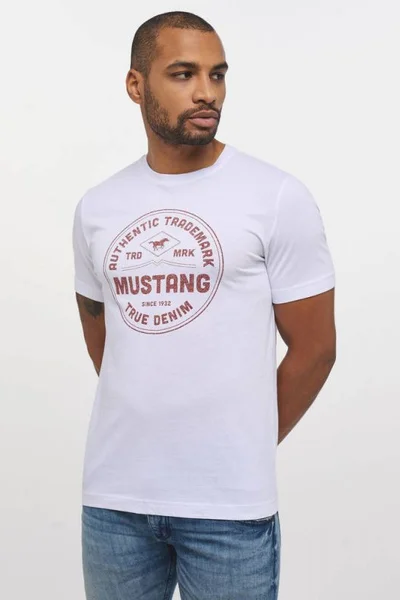 Pánské tričko s nápisem rovný střih Mustang