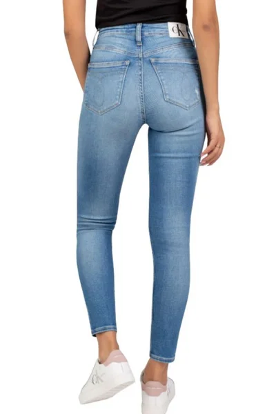 Přiléhavé dámské slim fit jeans s vysokým pasem Calvin Klein