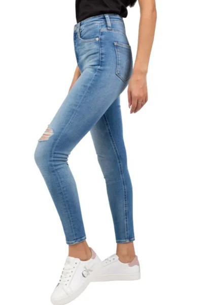 Přiléhavé dámské slim fit jeans s vysokým pasem Calvin Klein