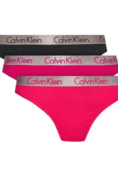 Calvin Klein Dámské Kalhotky s Logem - Barevná Sada