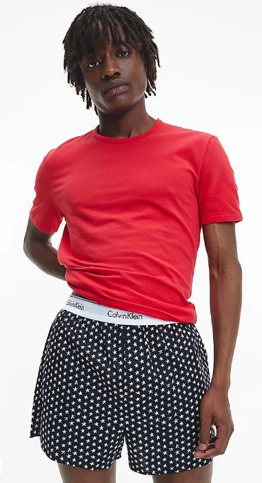 Pánské pyžamo Z619 RC404 červenáčerná - Calvin Klein