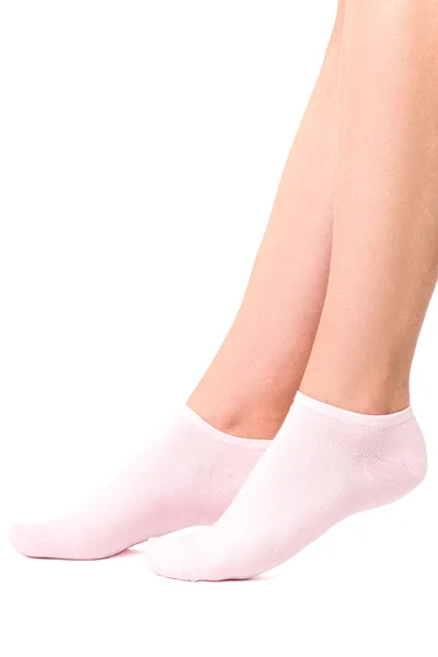 Pastelově růžové dámské kotníčkové ponožky Steven