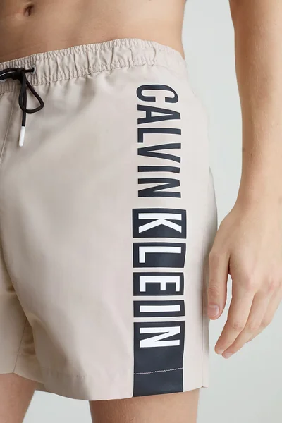 Pánské koupací šortky ve světle béžové barvě Calvin Klein