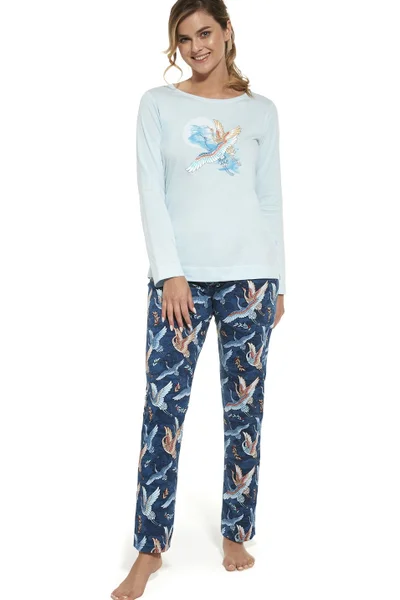 Dámské bavlněné vzorované pyžamo Cornette