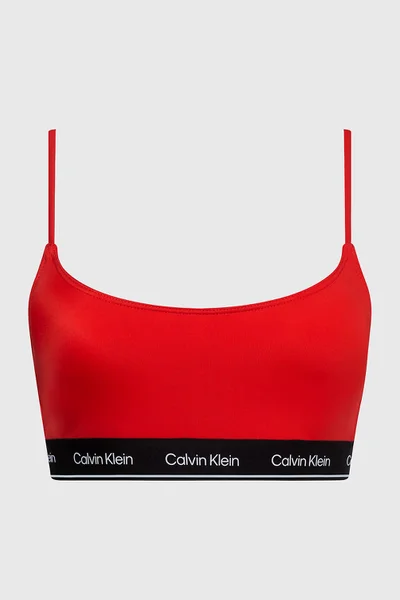 Červený dámský horní díl plavek Calvin Klein