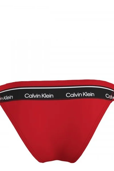 Dámské plavkové kalhotky s vázáním Calvin Klein