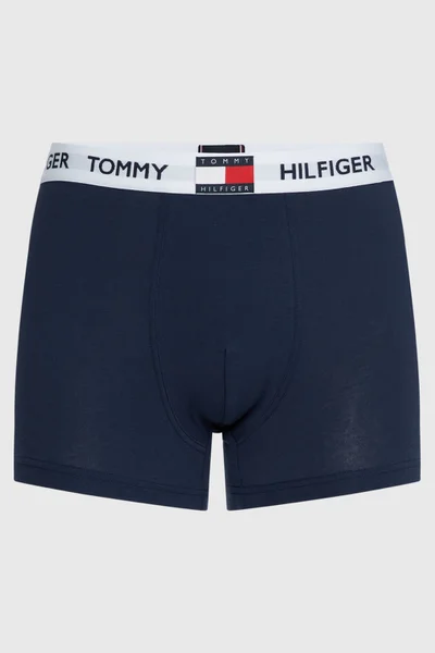 Tmavě modré pánské boxerky s kratší nohavicí Tommy Hilfiger