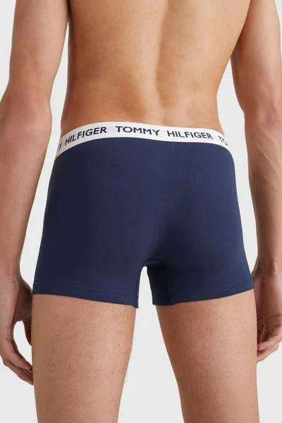 Tmavě modré pánské boxerky s kratší nohavicí Tommy Hilfiger