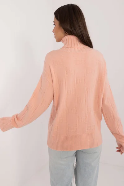 FPrice Stylový Svetr Oversize Peach