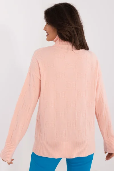 FPrice Stylový Svetr Oversize Peach