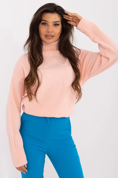 FPrice Stylový Svetr Oversize Peach