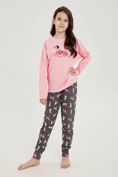 Dívčí pyžamo Taro dalmatin