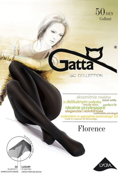 Dámské černé punčocháče FLorence Gatta