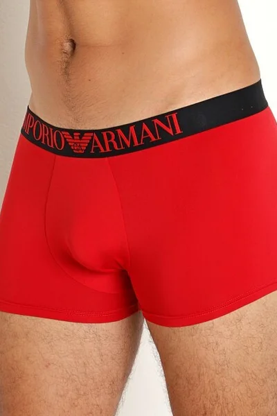 Luxusní červené pánské boxerky Emporio Armani