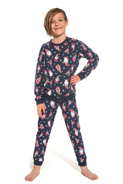 Chlapecké pyžamo B690 Gnomes3 - Cornette (v barvě džínová)
