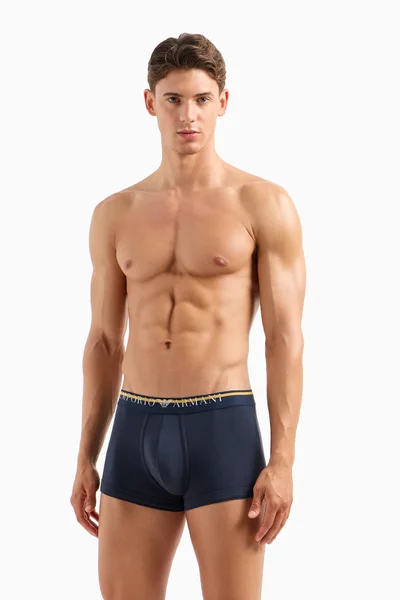 Armani Pánské Boxerky Cotton Comfort Krémové