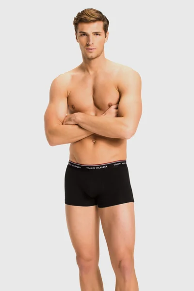 Bavlněné pánské boxerky v černé barvě Tommy Hilfiger 3ks