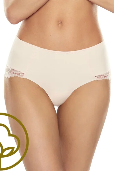 Tělové dámské kalhotky zdobené krajkou v zadní části Lapinee