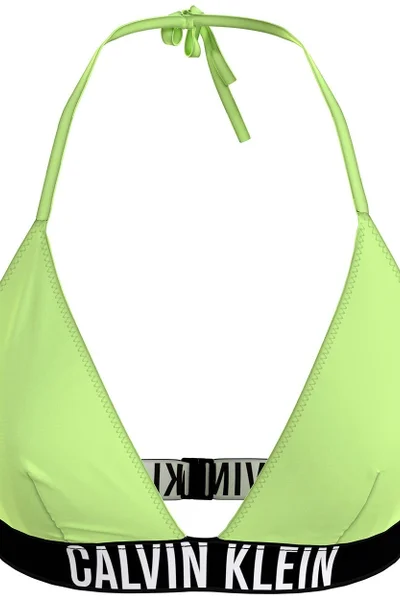 Limetkově zelená dámská trojúhelníková podprsenka Calvin Klein