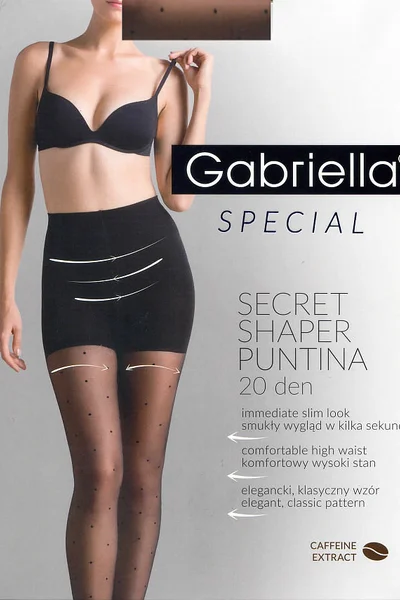 Černé dámské punčocháče Gabriella 680 Secret Shaper