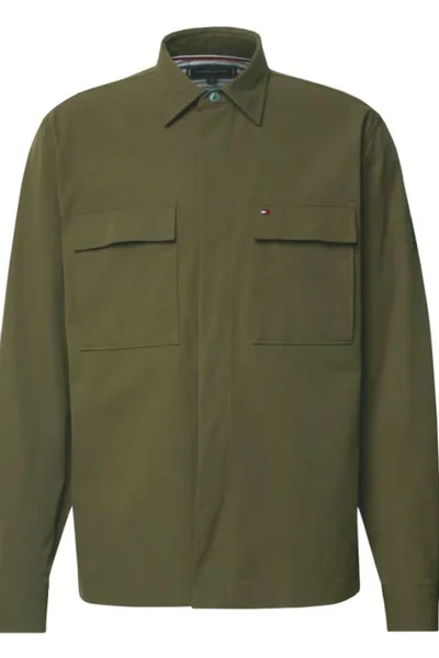 Khaki pánská košile s límečkem Tommy Hilfiger